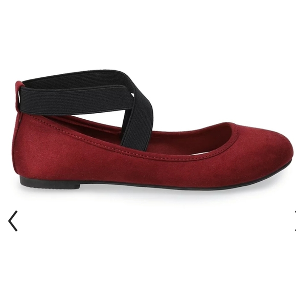 SO Seadragon Women's Flats. Burgundy. Wine. Ballerina Flats. Fancy. Girly - Picture 9 of 9